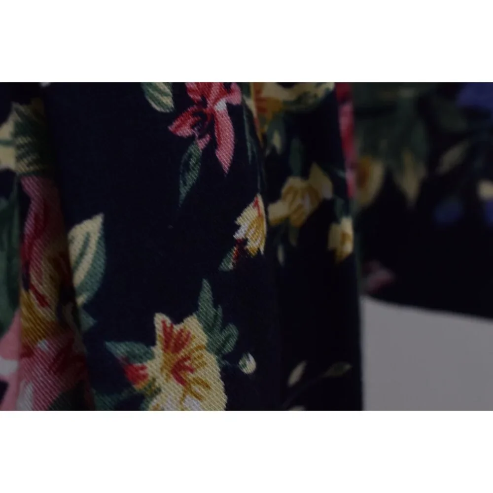 Vintage 90s Floral Rayon Dress‎ size 6
